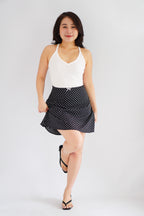 Esme Basic V Neck Camisole Top in White