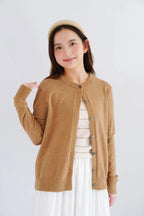 Damien Knit Cardigan in Khaki