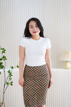 Jess Basic Round Neck Top in White