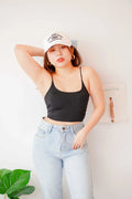 Myla Padded Camisole Top in Black