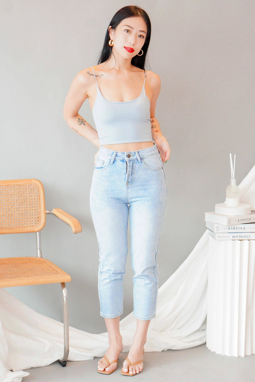 Myla Padded Camisole Top in Blue